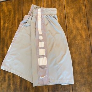 Nike Elite Silver basketball shorts size M